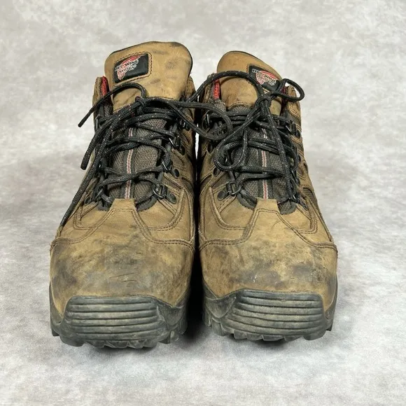 Red Wing 6672 Truhiker Hiker Brown Leather Safety Toe Work Shoes Men's 10.5 E2