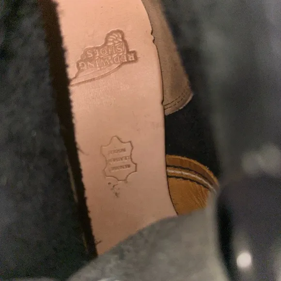 Red Wing Black Leather Moc Toe Boots