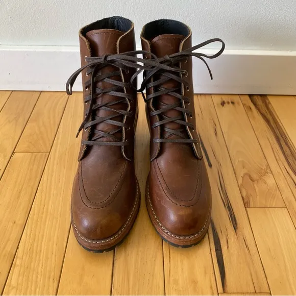 Red Wing Boots Clara Heeled Booties 3406 Amber Harness Leather Women’s Size 7 B
