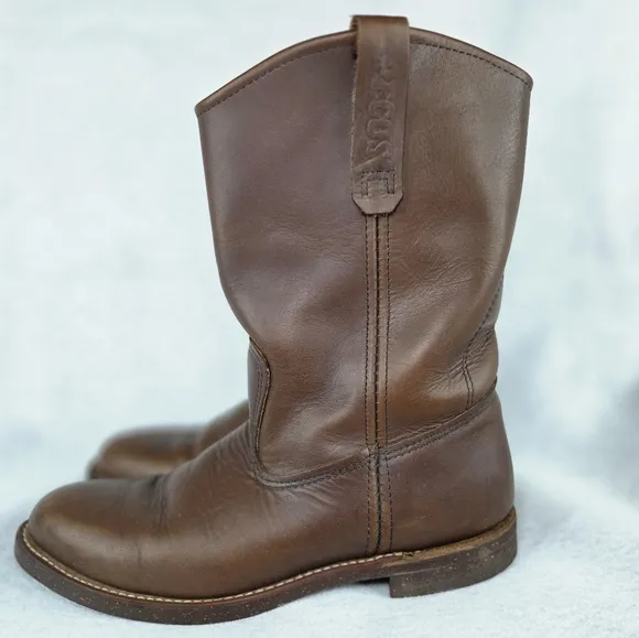 Red Wing Brown Leather Boots, Size 12D
