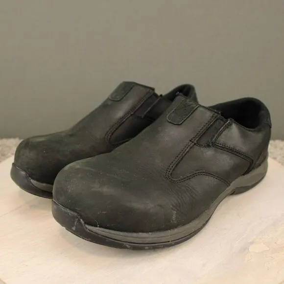 Red Wing Comfort Pro Safety Toe Shoes Mens 8 EE Black Slip On Work