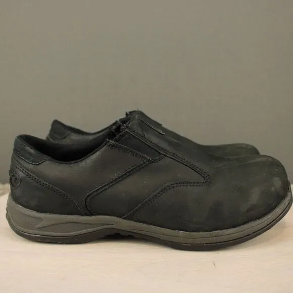 Red Wing Comfort Pro Safety Toe Shoes Mens 8 EE Black Slip On Work