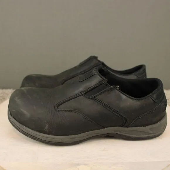 Red Wing Comfort Pro Safety Toe Shoes Mens 8 EE Black Slip On Work