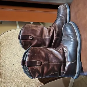 Red Wing Dynaforce 11-Inch Safety Toe Waterproof Work Boots Shoes Brown Leather
