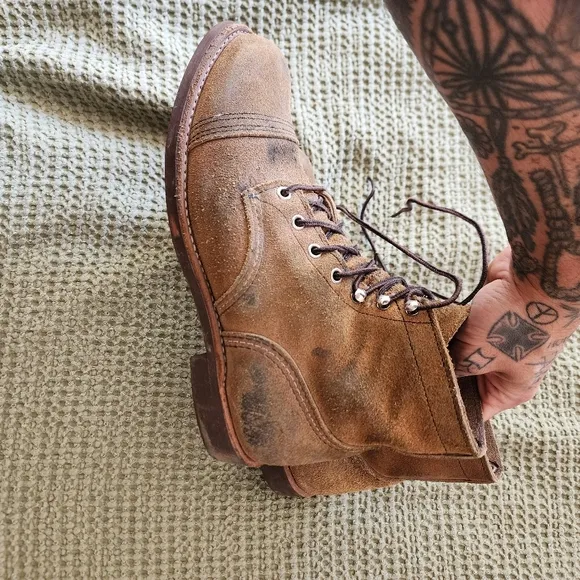 Red Wing Iron Rangers Suede Boots size 9D fits 9.5 to 10