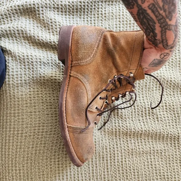 Red Wing Iron Rangers Suede Boots size 9D fits 9.5 to 10