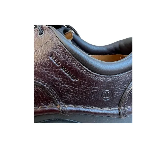 Red Wing Men’s Pebbled Leather Steel Toe Safety Shoes. Sz. 6.5