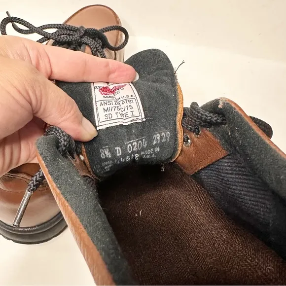 Red Wing Men’s Safety Toe Leather Orford Shoes
