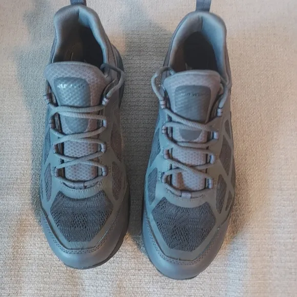 RED WING Men’s Steele Toe Work Safety  Gray Shoes Sz-9.5