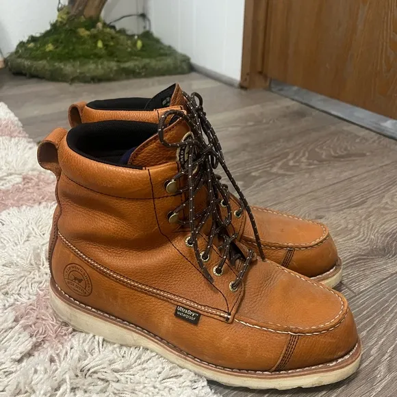 Red Wing Men's Wingshooter Lace Up Brown Leather/ Waterproof Work Boots 🥾