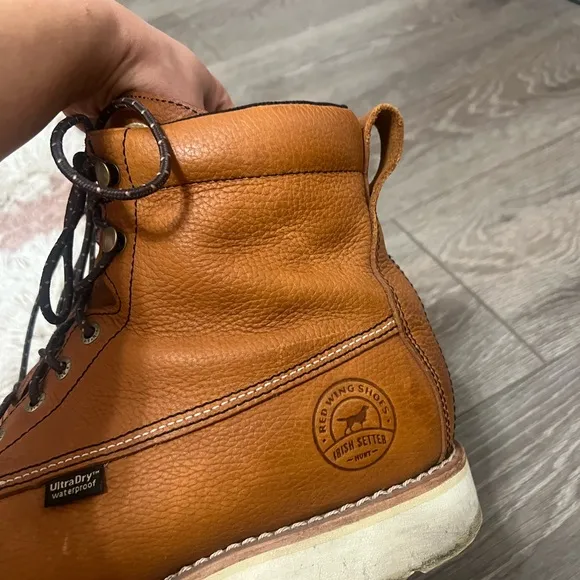 Red Wing Men's Wingshooter Lace Up Brown Leather/ Waterproof Work Boots 🥾