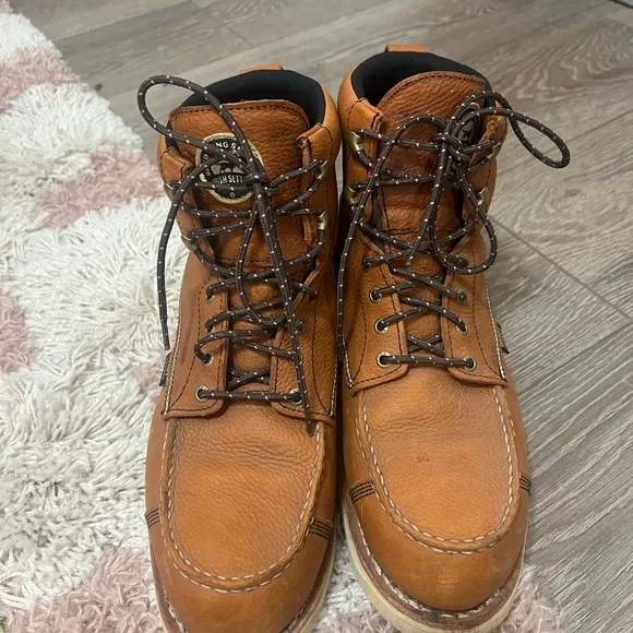 Red Wing Men's Wingshooter Lace Up Brown Leather/ Waterproof Work Boots 🥾