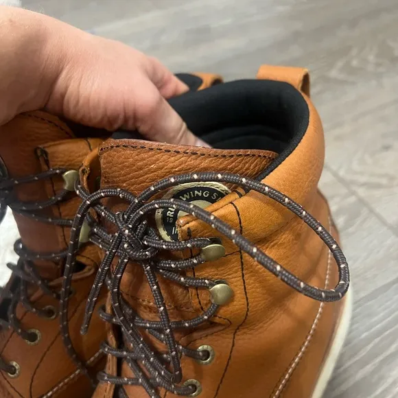 Red Wing Men's Wingshooter Lace Up Brown Leather/ Waterproof Work Boots 🥾