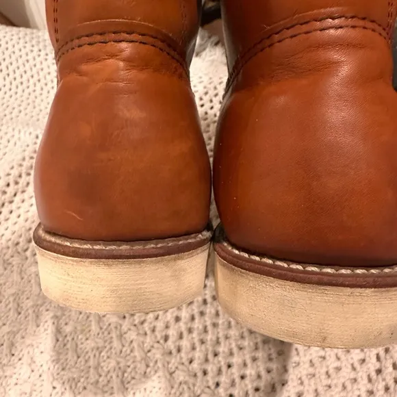 RED WING PECOS SIZE 13 Men's Brown Leather Boots soft toe.