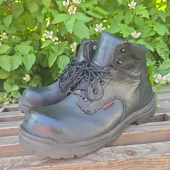RED WING SHOES &quot;KING TOE&quot; MEN'S 6-INCH SAFETY TOE Sz 14 D Oil Resist