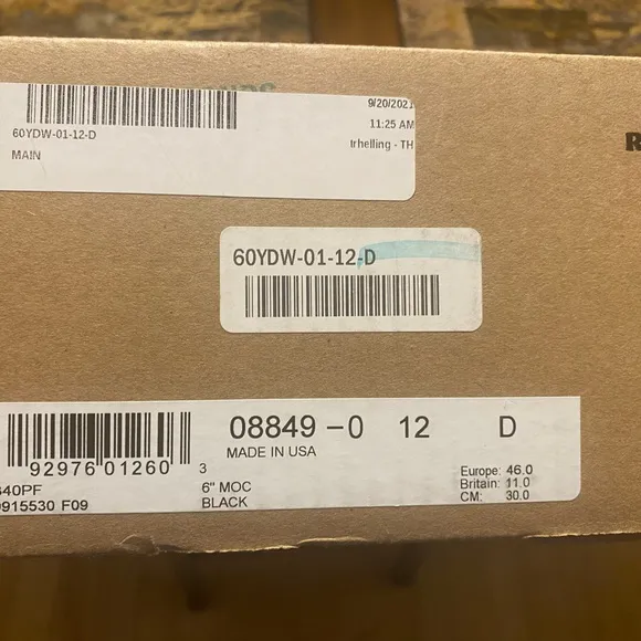 Red Wing Shoes Men's Black Leather Boots