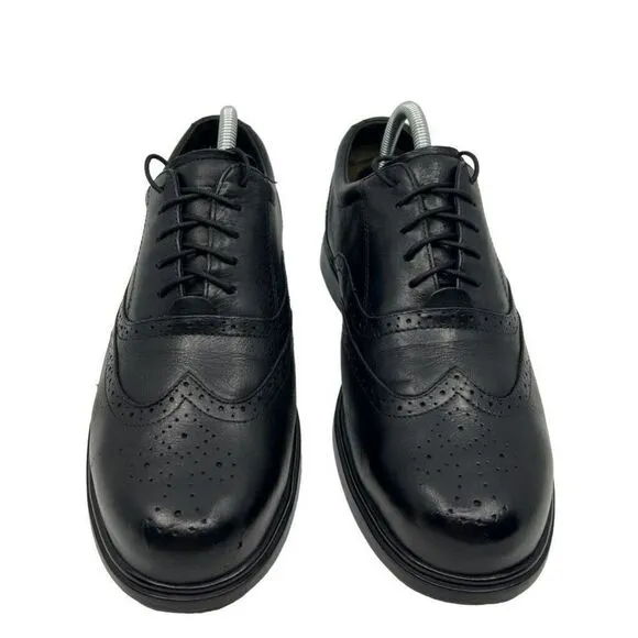 Red Wing Shoes Mens Brogue Dress Black Leather Steel Toe Wingtip Lace Up 8.5D