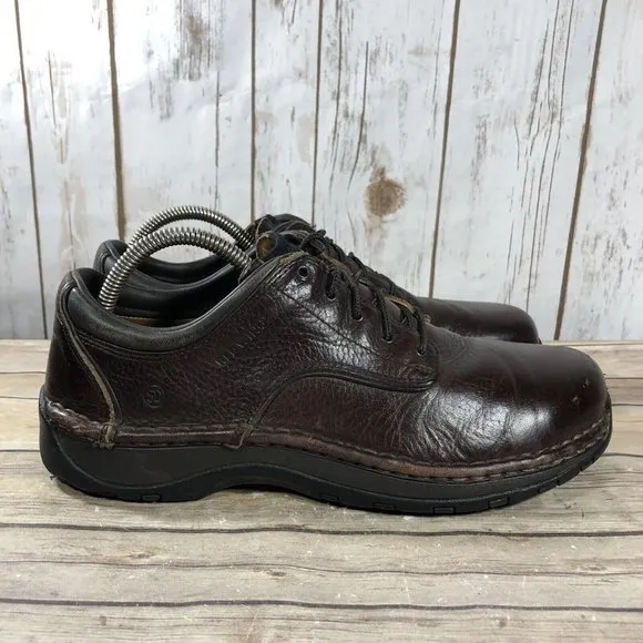 Red Wing Shoes Safety Toe Oxfords 6704 Mens Size 9.5D Leather Lace Up Brown