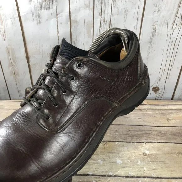 Red Wing Shoes Safety Toe Oxfords 6704 Mens Size 9.5D Leather Lace Up Brown