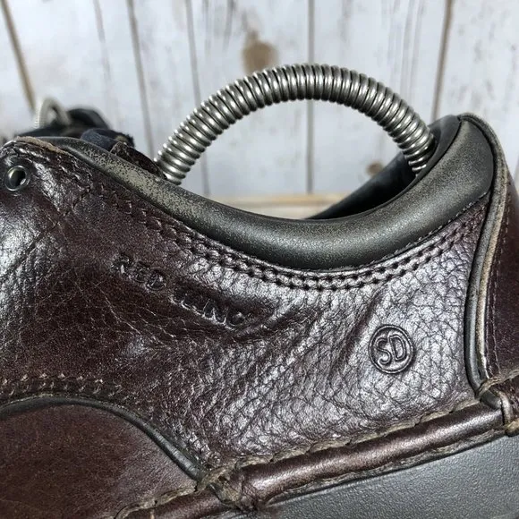 Red Wing Shoes Safety Toe Oxfords 6704 Mens Size 9.5D Leather Lace Up Brown