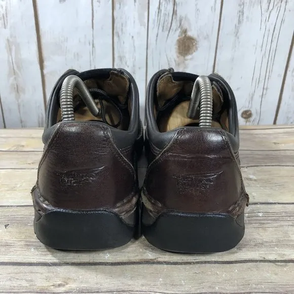 Red Wing Shoes Safety Toe Oxfords 6704 Mens Size 9.5D Leather Lace Up Brown