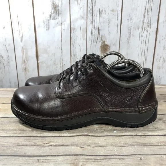 Red Wing Shoes Safety Toe Oxfords 6704 Mens Size 9.5D Leather Lace Up Brown
