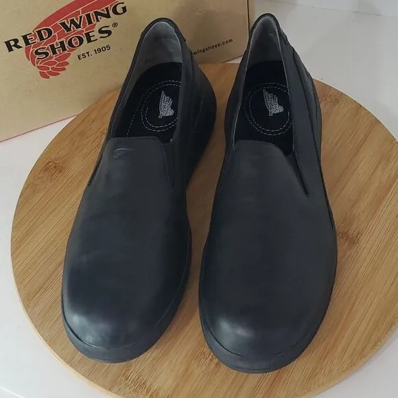 Red Wing Shoes Women's Leather Slip On Work Shoe Black Size 9.5 B Style 8330