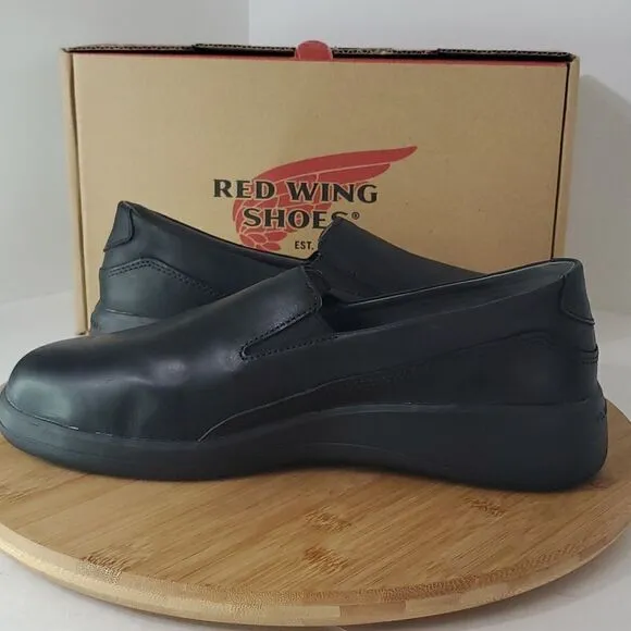 Red Wing Shoes Women's Leather Slip On Work Shoe Black Size 9.5 B Style 8330