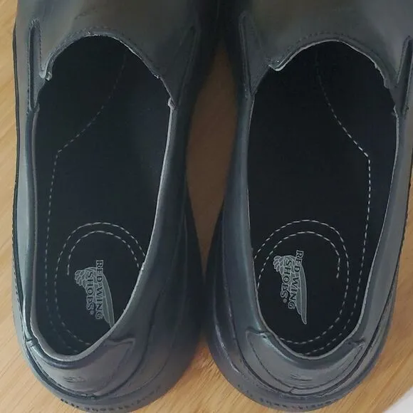 Red Wing Shoes Women's Leather Slip On Work Shoe Black Size 9.5 B Style 8330