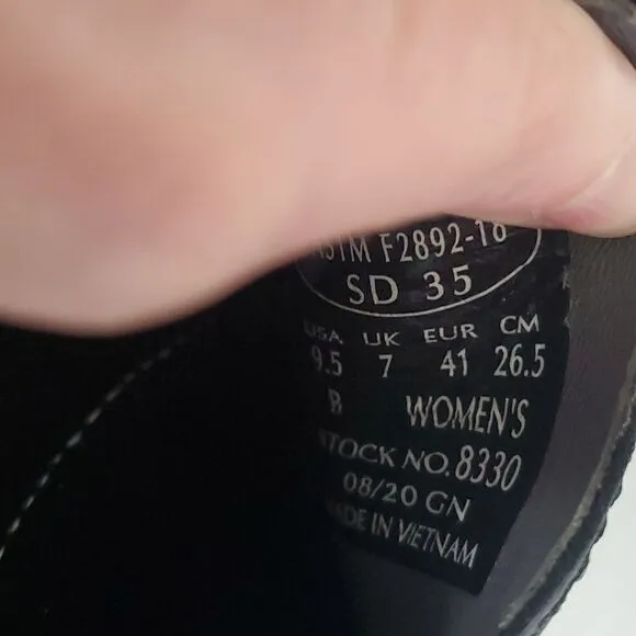 Red Wing Shoes Women's Leather Slip On Work Shoe Black Size 9.5 B Style 8330