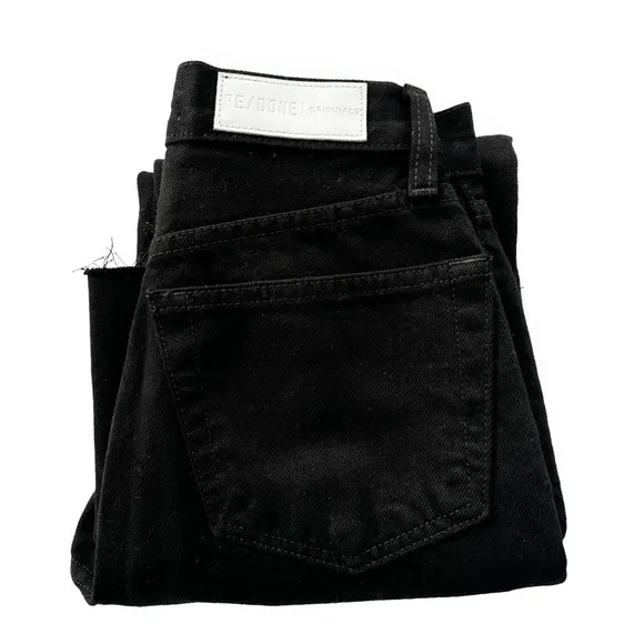 Re/Done • High Rise Stove Pipe - Jet Black