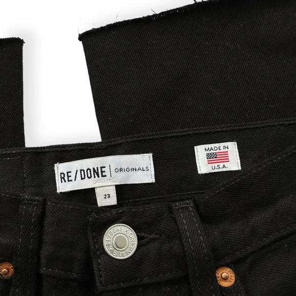 Re/Done • High Rise Stove Pipe - Jet Black