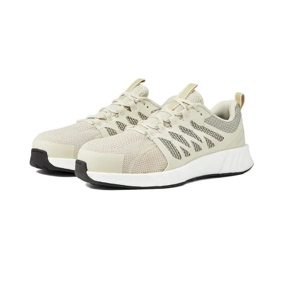 Reebok Fusion Flexweave™ Work EH Comp Toe Work Shoes Ivory Beige Size 7M New