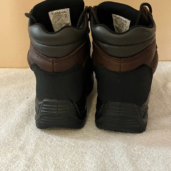 Reebok Leather Safety Steel Toe Shoes Sz 6 1/2