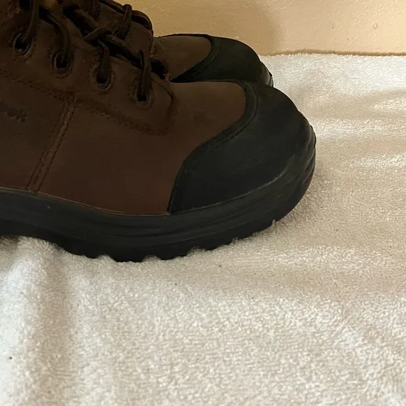 Reebok Leather Safety Steel Toe Shoes Sz 6 1/2