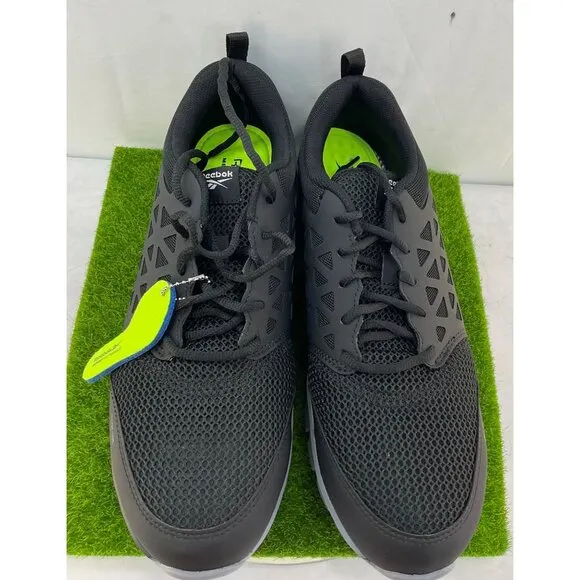 Reebok Mens 11.5M Sublite Cushion Work Athletic Shoes Black Alloy Toe
