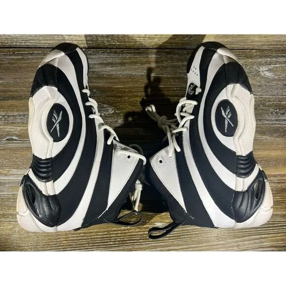 Reebok Shaqnosis OG Black White Basketball Shoes Sneakers‎ Men's Size 5.5