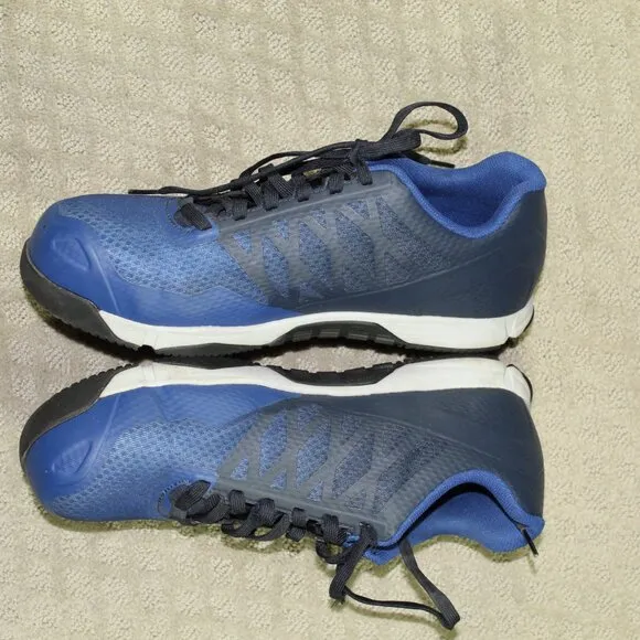 Reebok Shoes | Men's Sz 12W Blue Black Microweb Sublite Steel Toe Astm F2413-18