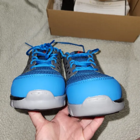 Reebok Sublite Cushion Work Alloy Safety Toe Size 8.5M Women's RB044 Blue,Memory