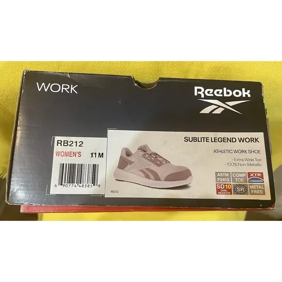 Reebok SubLite Legend Work Shoe Rose Gold  Composite Toe Size 11