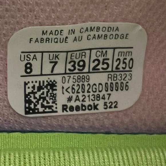 Reebok Zig Pulse Women's Shoe Size 8 #B1450A