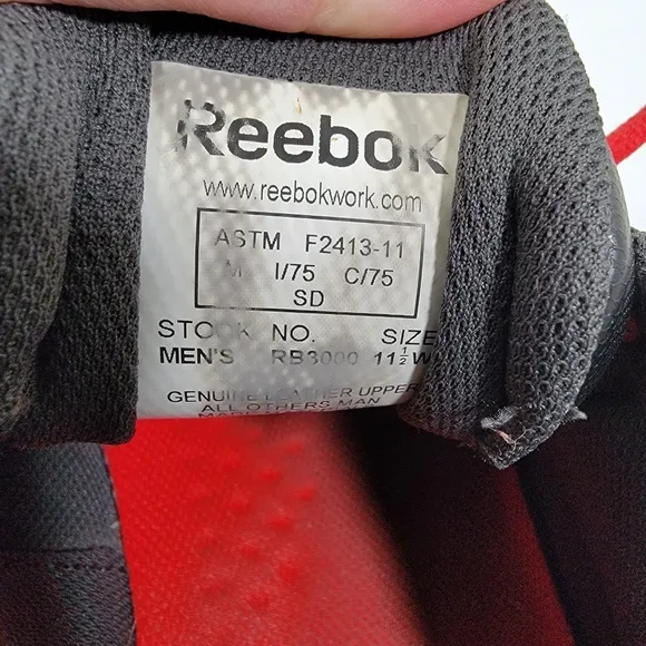 Reebok Zigkick ESD Men's Work Comp Toe Shoe-RB3000  Size 11.5 W