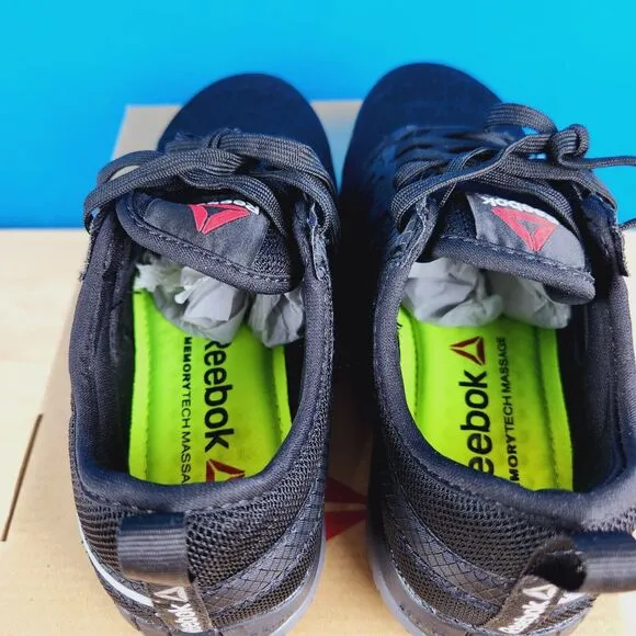 Reebok ZPrint Work RB4251 Womens‎ Size 6 Shoes Steel safety Toe MemoryTech Black