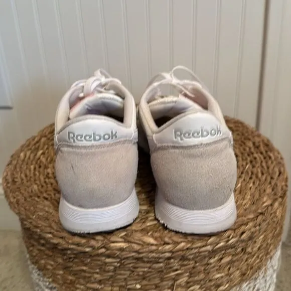 Reebok Classic Beige/White Sneakers - Uppers of Man-Made Materials &amp; Leather