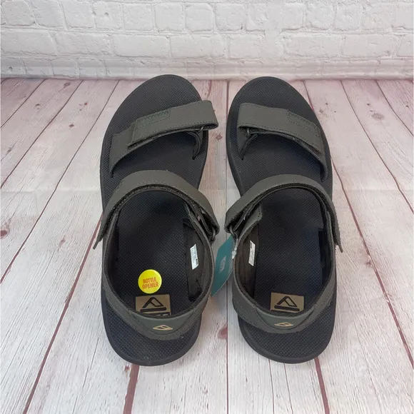 Reef Fanning Baja Brown Gum With Bottle Opener Sandals Mens Size 11