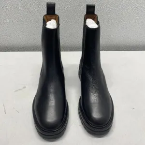 Reformation Katerina Lug Sole Chelsea Boots Black Size 7 Women’s Slip-On Leather