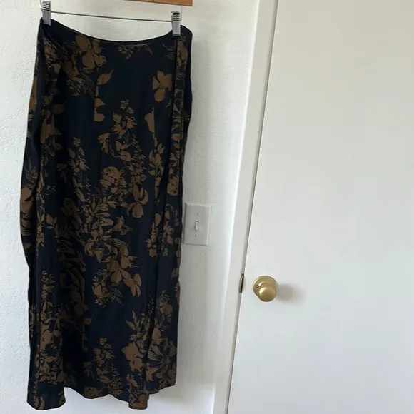 Reformation Zoe Floral Print Midi Skirt