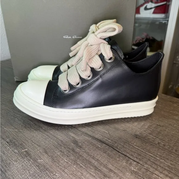 Rick Owen’s Low Top Thick Laces