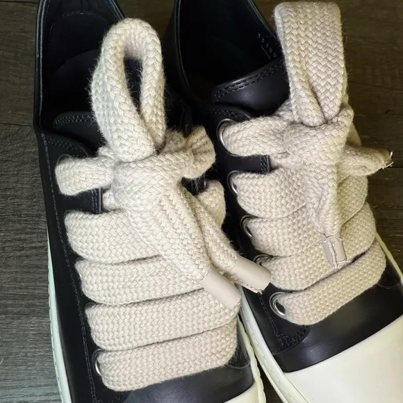 Rick Owen’s Low Top Thick Laces