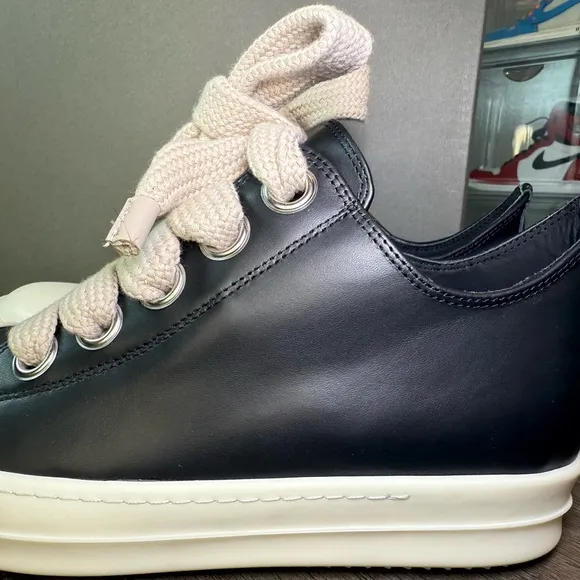 Rick Owen’s Low Top Thick Laces